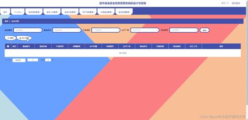SSM框架下超市食品安全信息管理系统的设计与实现